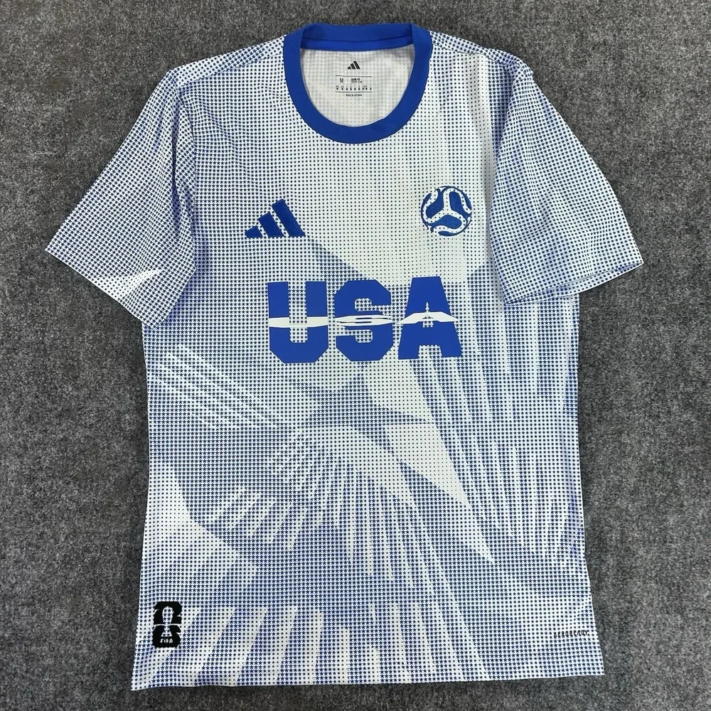 Adidas USMNT 2026 FIFA World Cup USA Jersey White Blue JI7635 Men's M NWT